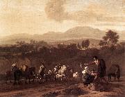 DUJARDIN, Karel Landscape in the Roman Campagna sdf Spain oil painting artist